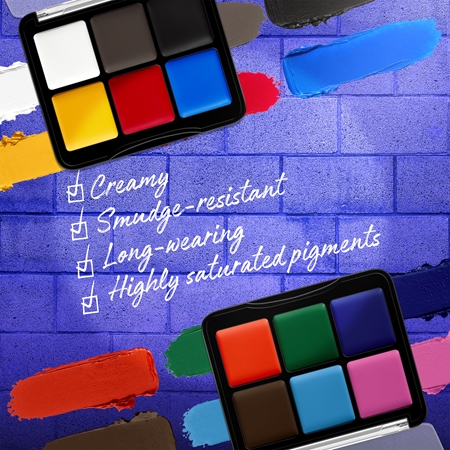 NYX Professional Makeup Halloween SFX Paints Lidschatten & Kontourpalette für Körper und Gesicht