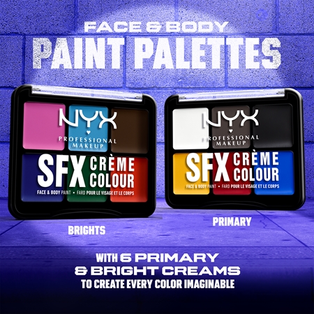 NYX Professional Makeup Halloween SFX Paints Lidschatten & Kontourpalette für Körper und Gesicht