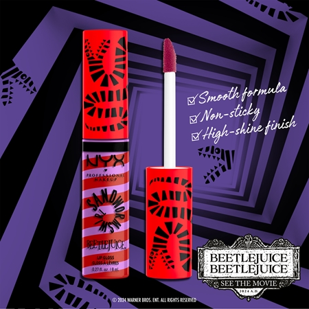 NYX Professional Makeup Beetlejuice Sandworm Swirl Glittrande läppglans