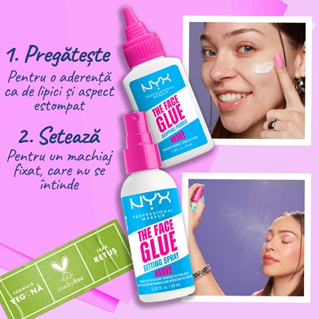 NYX Professional Makeup The Face Glue Primer baza pentru machiaj