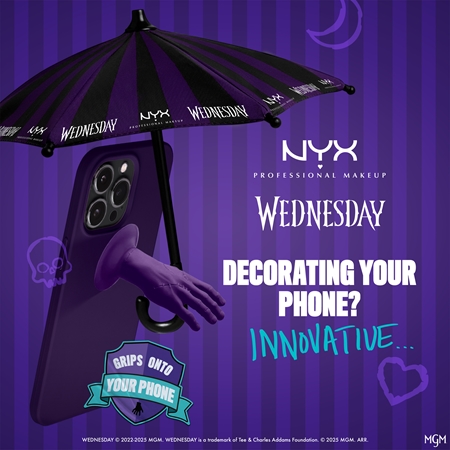 NYX Professional Makeup Wednesday Umbrella anneau de support pour smartphone