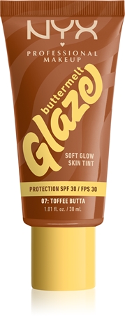 NYX Professional Makeup Buttermelt Glaze rozjasňující tónovací fluid SPF 30