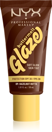 NYX Professional Makeup Buttermelt Glaze rozjasňující tónovací fluid SPF 30