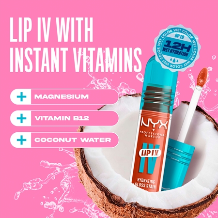 NYX Professional Makeup Lip IV tartós ajakfény hidratáló hatással