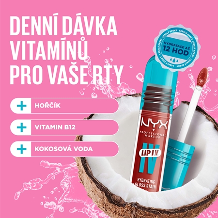 NYX Professional Makeup Lip IV dlouhotrvající lesk na rty s hydratačním účinkem