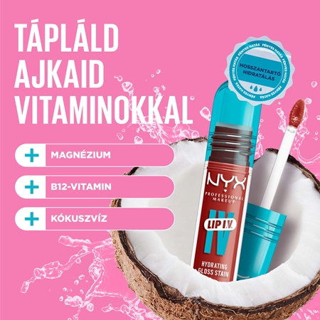 NYX Professional Makeup Lip IV tartós ajakfény hidratáló hatással