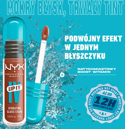 NYX Professional Makeup Lip IV długotrwały błyszczyk do ust o działaniu nawilżającym