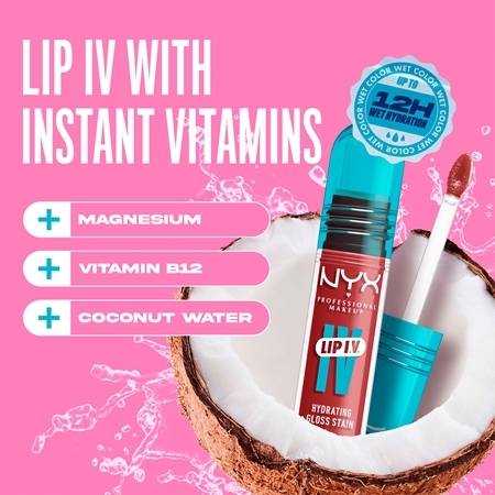 NYX Professional Makeup Lip IV brilho de longa duração com efeito hidratante