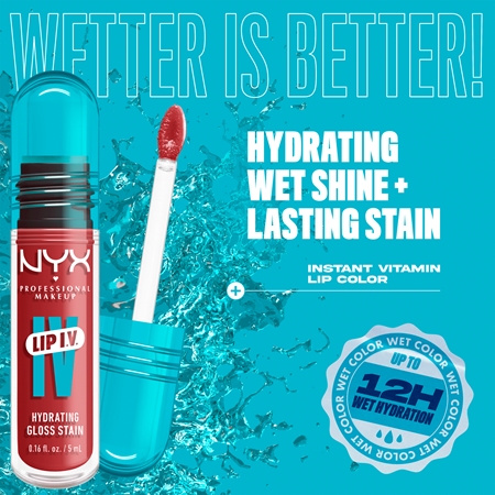NYX Professional Makeup Lip IV brilho de longa duração com efeito hidratante