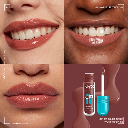 NYX Professional Makeup Lip IV brilho de longa duração com efeito hidratante