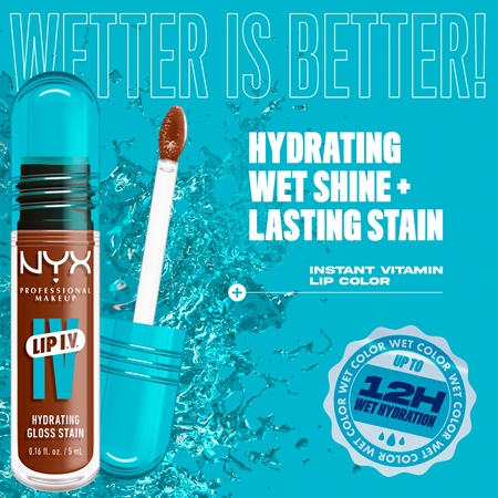 NYX Professional Makeup Lip IV стійкий блиск для губ зі зволожуючим ефектом