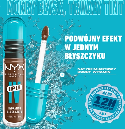 NYX Professional Makeup Lip IV długotrwały błyszczyk do ust o działaniu nawilżającym