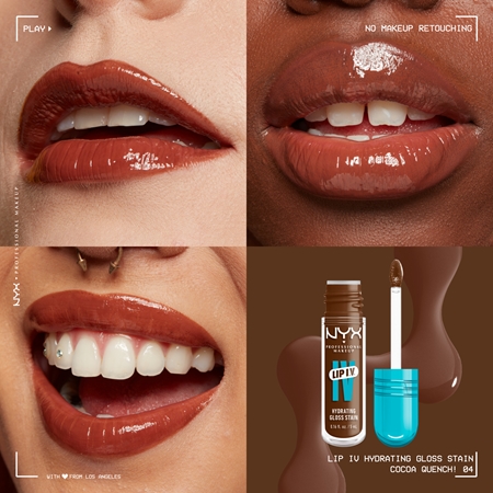 NYX Professional Makeup Lip IV długotrwały błyszczyk do ust o działaniu nawilżającym