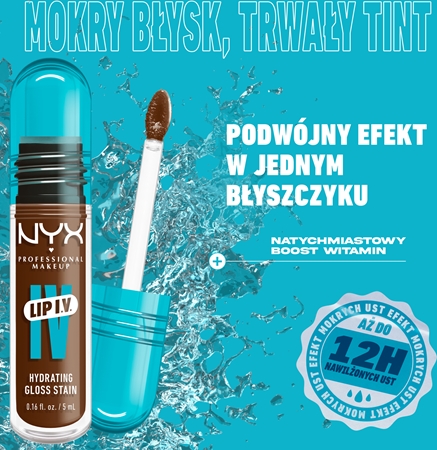 NYX Professional Makeup Lip IV długotrwały błyszczyk do ust o działaniu nawilżającym