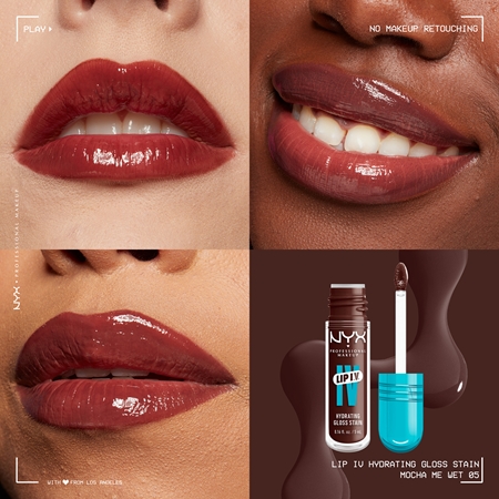 NYX Professional Makeup Lip IV luciu de buze rezistent cu efect de hidratare