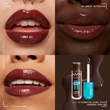 NYX Professional Makeup Lip IV długotrwały błyszczyk do ust o działaniu nawilżającym