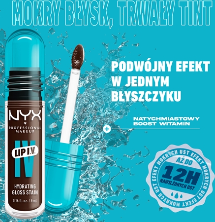 NYX Professional Makeup Lip IV długotrwały błyszczyk do ust o działaniu nawilżającym