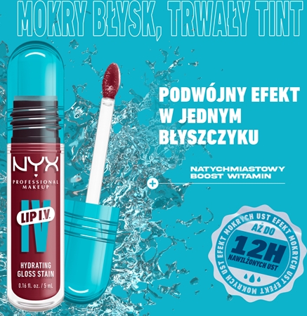 NYX Professional Makeup Lip IV długotrwały błyszczyk do ust o działaniu nawilżającym