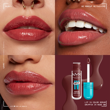 NYX Professional Makeup Lip IV brilho de longa duração com efeito hidratante