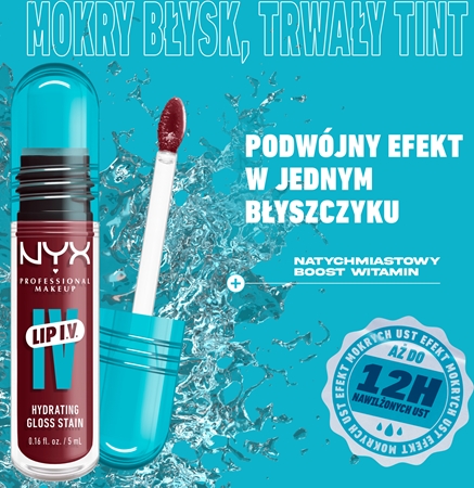 NYX Professional Makeup Lip IV długotrwały błyszczyk do ust o działaniu nawilżającym