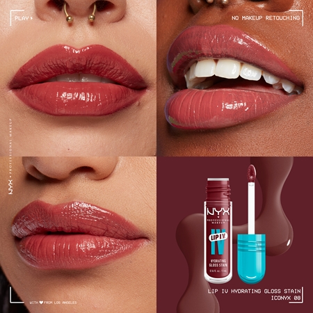 NYX Professional Makeup Lip IV luciu de buze rezistent cu efect de hidratare