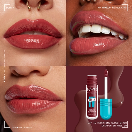NYX Professional Makeup Lip IV długotrwały błyszczyk do ust o działaniu nawilżającym