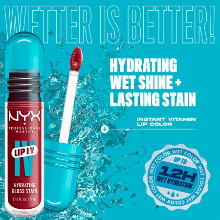 NYX Professional Makeup Lip IV dlouhotrvající lesk na rty s hydratačním účinkem