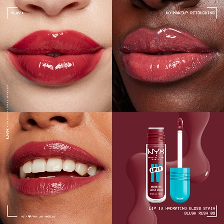 NYX Professional Makeup Lip IV długotrwały błyszczyk do ust o działaniu nawilżającym