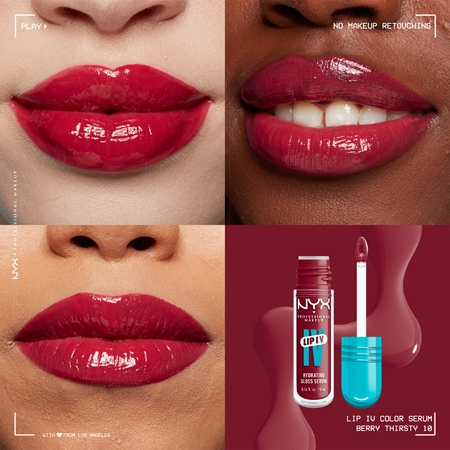 NYX Professional Makeup Lip IV Ilgnoturīgs lūpu spīdums ar mitrinošu efektu