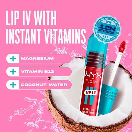 NYX Professional Makeup Lip IV dlouhotrvající lesk na rty s hydratačním účinkem