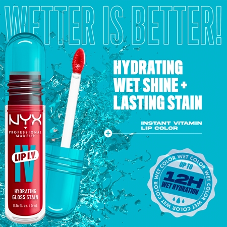 NYX Professional Makeup Lip IV dlouhotrvající lesk na rty s hydratačním účinkem