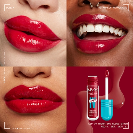NYX Professional Makeup Lip IV luciu de buze rezistent cu efect de hidratare