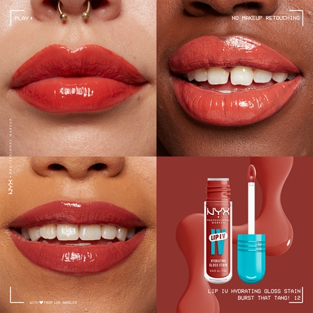NYX Professional Makeup Lip IV luciu de buze rezistent cu efect de hidratare