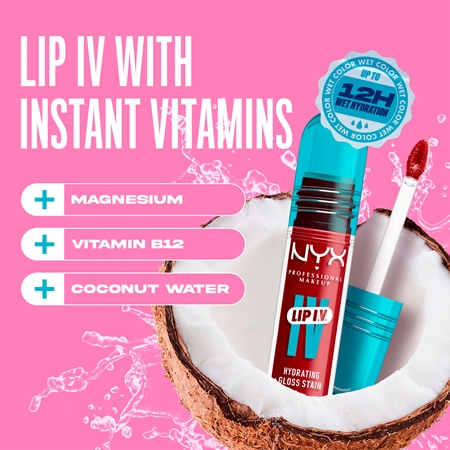 NYX Professional Makeup Lip IV dlouhotrvající lesk na rty s hydratačním účinkem
