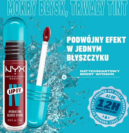 NYX Professional Makeup Lip IV długotrwały błyszczyk do ust o działaniu nawilżającym