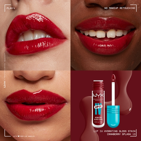 NYX Professional Makeup Lip IV luciu de buze rezistent cu efect de hidratare