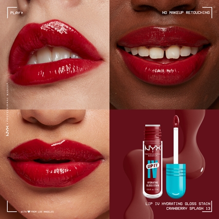 NYX Professional Makeup Lip IV długotrwały błyszczyk do ust o działaniu nawilżającym