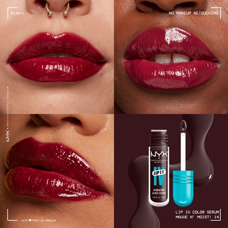 NYX Professional Makeup Lip IV pitkäkestoinen huulikiilto kosteuttava vaikutus