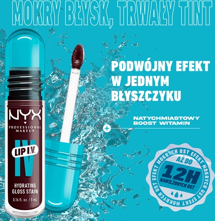 NYX Professional Makeup Lip IV długotrwały błyszczyk do ust o działaniu nawilżającym