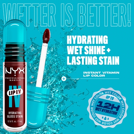 NYX Professional Makeup Lip IV стійкий блиск для губ зі зволожуючим ефектом