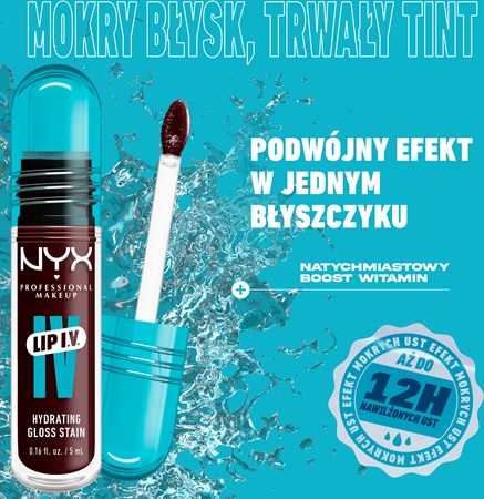 NYX Professional Makeup Lip IV długotrwały błyszczyk do ust o działaniu nawilżającym