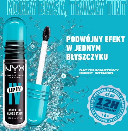 NYX Professional Makeup Lip IV długotrwały błyszczyk do ust o działaniu nawilżającym