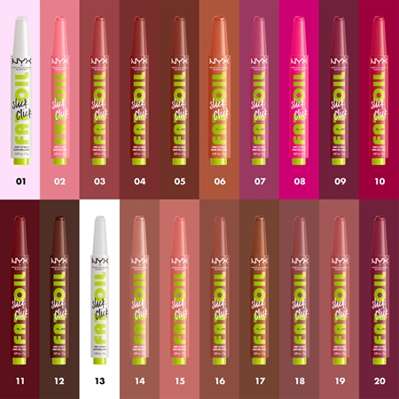NYX Professional Makeup Fat Oil Slick Click tónovací balzám na rty