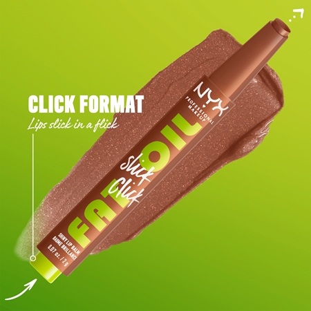 NYX Professional Makeup Fat Oil Slick Click Tonējošs lūpu balzams