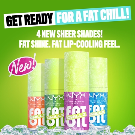 NYX Professional Makeup Fat Oil Chillz olej na rty s chladivým účinkem