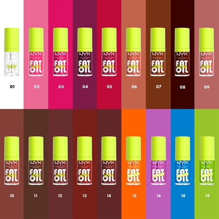NYX Professional Makeup Fat Oil Chillz olej na rty s chladivým účinkem