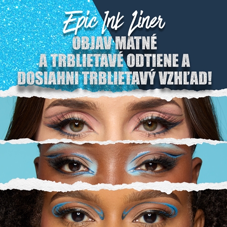 NYX Professional Makeup Epic Ink Glitz metalická ceruzka na oči