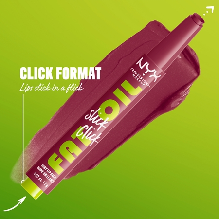 NYX Professional Makeup Fat Oil Slick Click tónovací balzám na rty