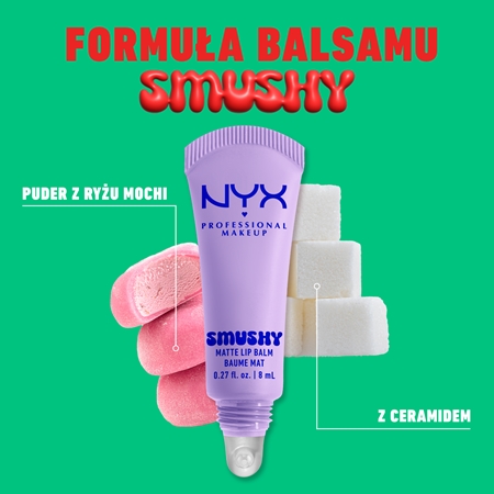 NYX Professional Makeup Smushy Matte Lip Balm balsam do ust z matowym wykończeniem