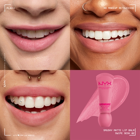 NYX Professional Makeup Smushy Matte Lip Balm balzám na rty s matným efektem